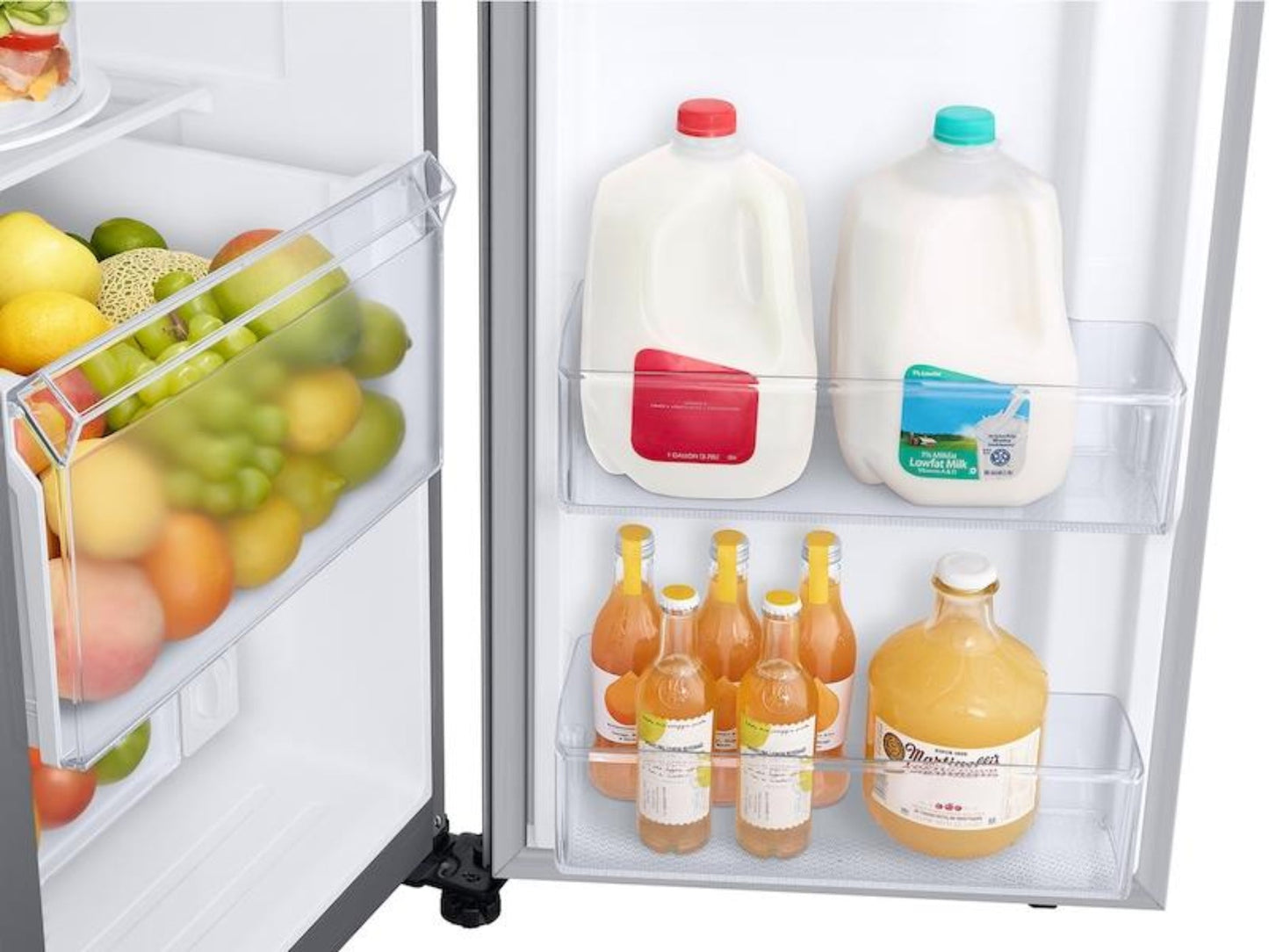 SAMSUNG RS28A500ASR 28 cu. ft. Smart Side-by-Side Refrigerator in Stainless Steel - RS28A500ASR-KT