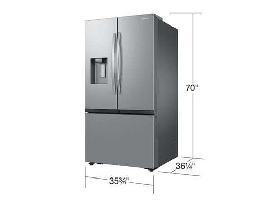 SAMSUNG 31 cu. ft. Mega Capacity 3-Door French Door Refrigerator with Four Types of Ice in Stainless Steel - RF32CG5400SR