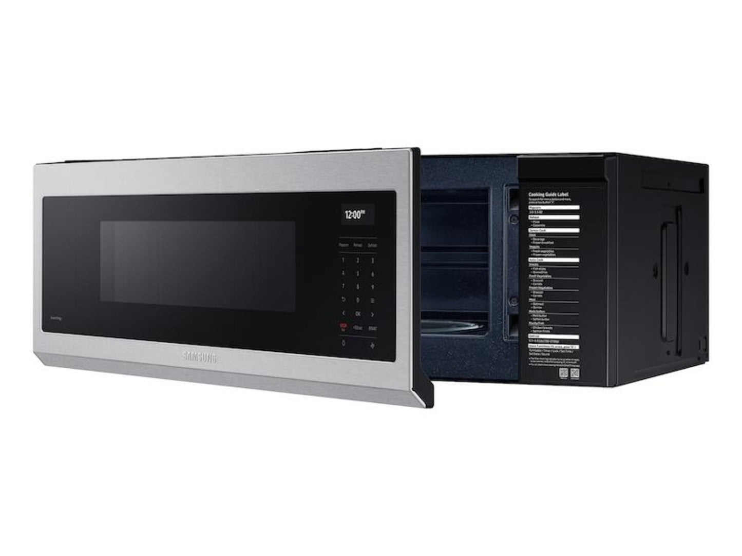 Samsung 30" 1.1 Cu. Ft. Smart Over-the-Range Microwave with Wi-Fi, Voice Control, and Superior Hood Performance in Stainless Steel - ME11A7710DS-KT