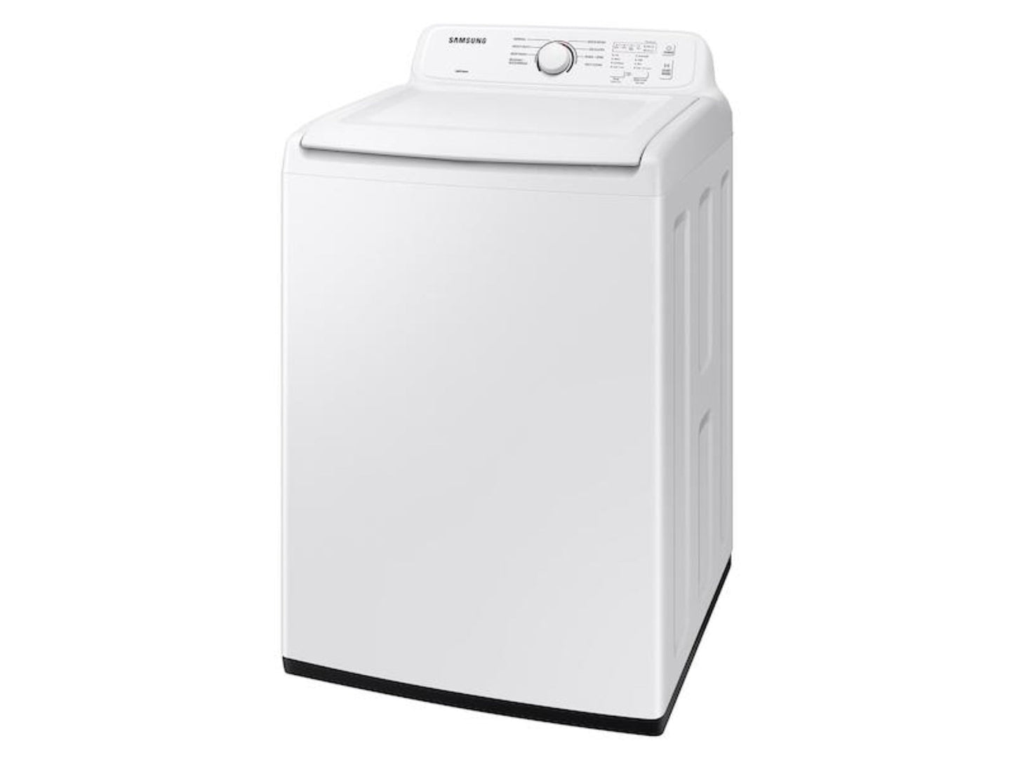 SAMSUNG 4.1 cu. ft. Capacity Top Load Washer with Soft-Close Lid and 8 Washing Cycles in White - WA41A3000AW-KT