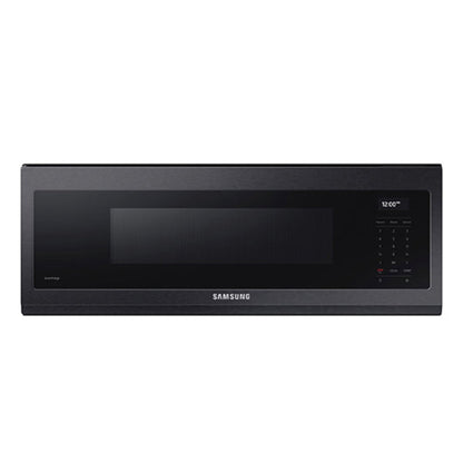 Samsung 1.1 CF SMART OTR WITH WIFI VOICE CONTROL AND SUPERIOR HOOD PERFORMANCE POWER BLACK STAINLESS STEEL - ME11A7710DG-KT