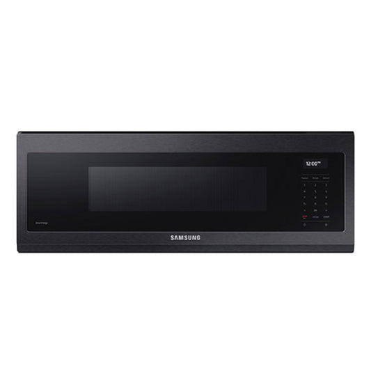 Samsung 1.1 CF SMART OTR WITH WIFI VOICE CONTROL AND SUPERIOR HOOD PERFORMANCE POWER BLACK STAINLESS STEEL - ME11A7710DG-KT