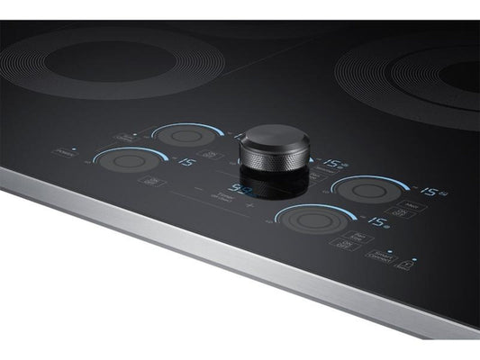 SAMSUNG 30" Smart Electric Cooktop with Sync Elements in Stainless Steel - NZ30K7570RS-KT