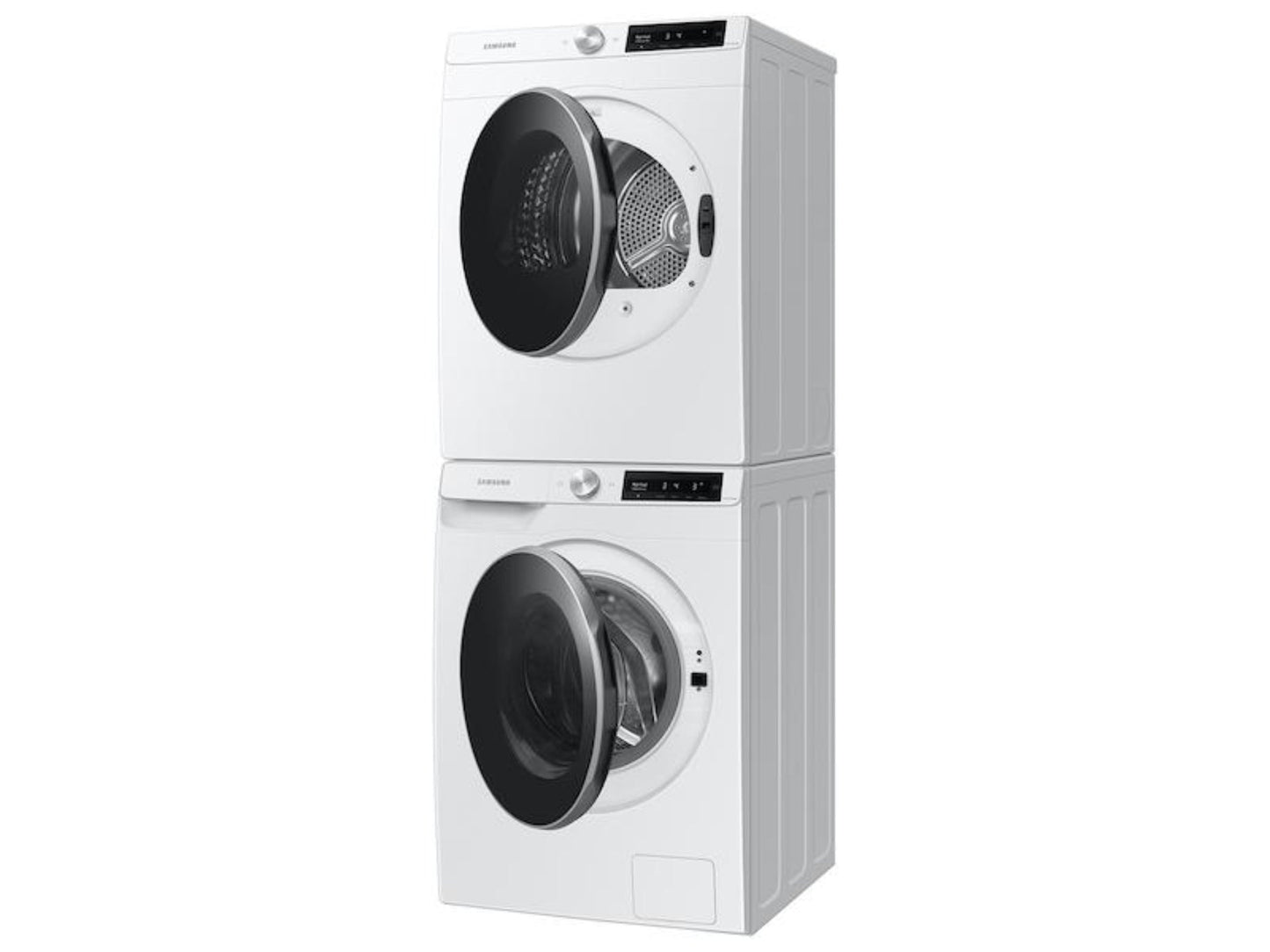 SAMSUNG 2.5 cu. ft. Compact Front Load Washer with AI Smart Dial and Super Speed Wash in White - WW25B6900AW-KT