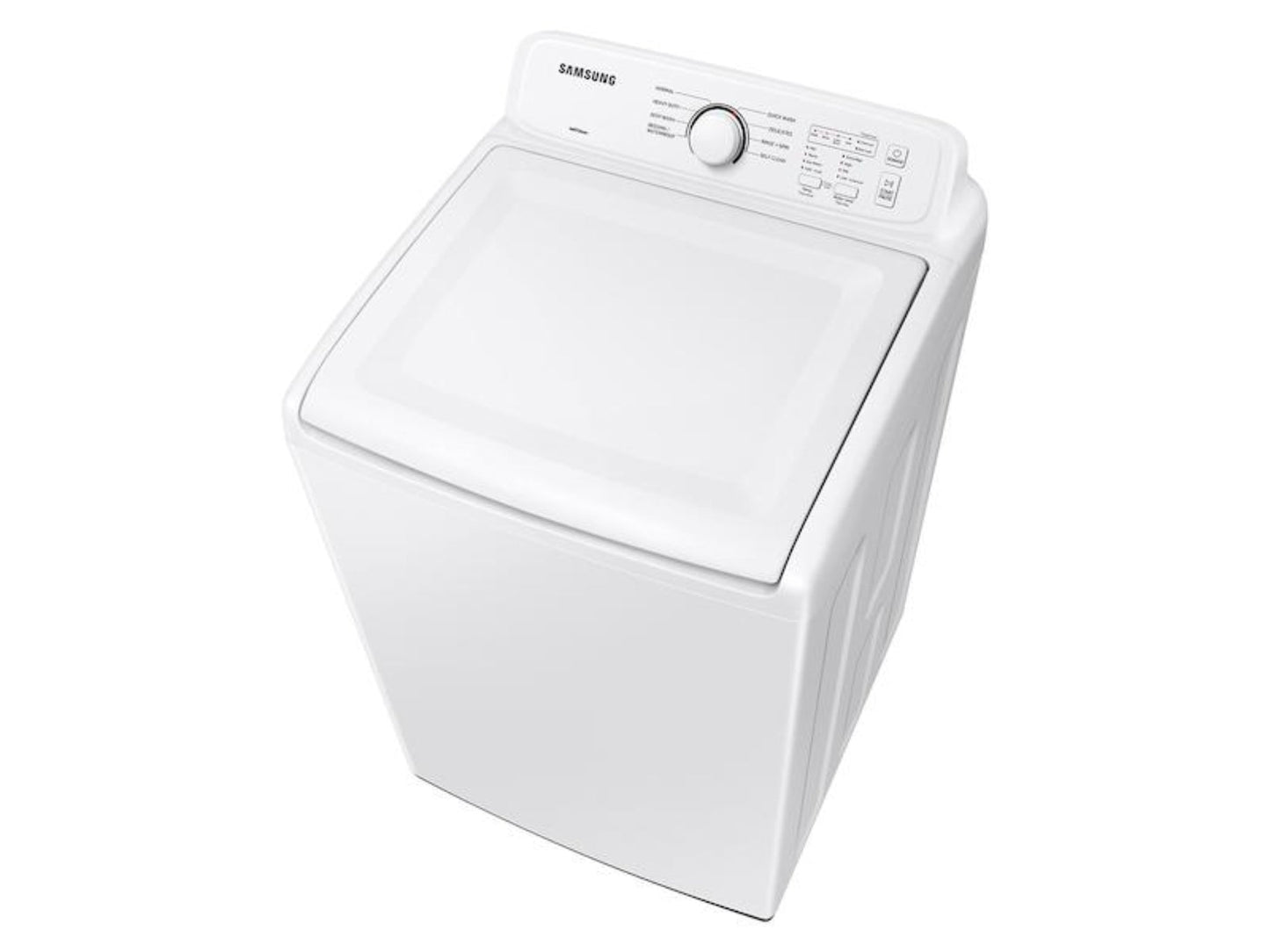 SAMSUNG 4.1 cu. ft. Capacity Top Load Washer with Soft-Close Lid and 8 Washing Cycles in White - WA41A3000AW-KT