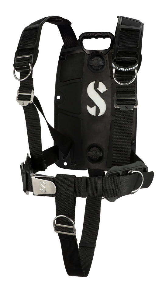 ScubaPro S-TEK Pro Harness with Back Plate - BCD403 ALUMINUM