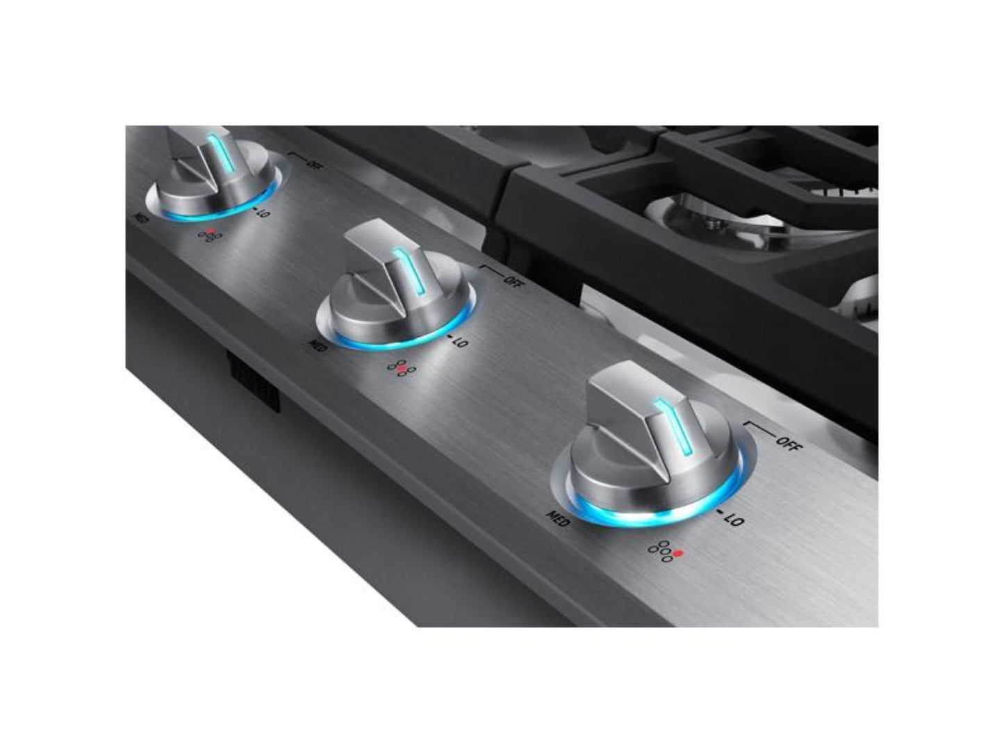 SAMSUNG NA36N6555TS 36" Smart Gas Cooktop with Illuminated Knobs in Stainless Steel - NA36N6555TS-KT