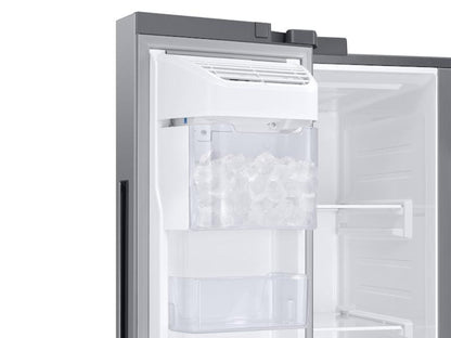 SAMSUNG RS28A500ASR 28 cu. ft. Smart Side-by-Side Refrigerator in Stainless Steel - RS28A500ASR-KT