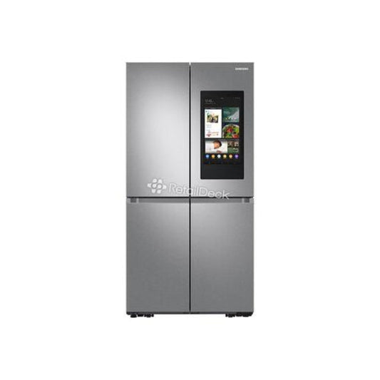 Samsung - RF23A9771SR - 23 cu. ft. Smart Counter Depth 4-Door Flex™ refrigerator featuring Family HubTM with Beverage Center and Dual Ice Maker with Ice Bites in Stainless Steel refrigerator feat - RF23A9771SR-KT