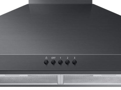 SAMSUNG 30" Wall Mount Hood in Black Stainless Steel - NK30R5000WG-KT