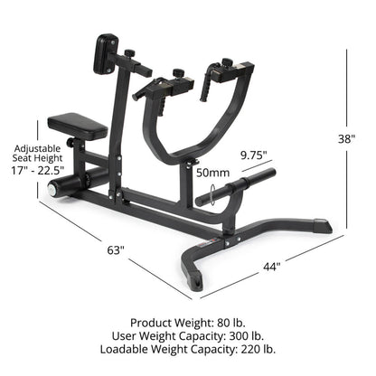 Titan fitness Plate-Loaded Seated Row Machine - 400790
