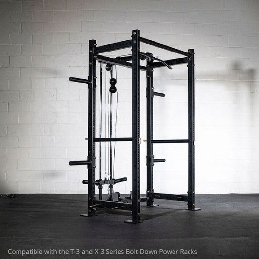 Titan fitness Lat Tower Rack Attachment – T-3 and X-3 Series Bolt Down Power Racks - 401035
