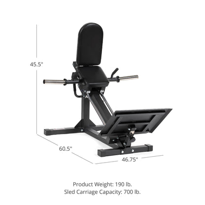 Titan fitness Plate-Loaded Linear Hack Squat Machine - 401231