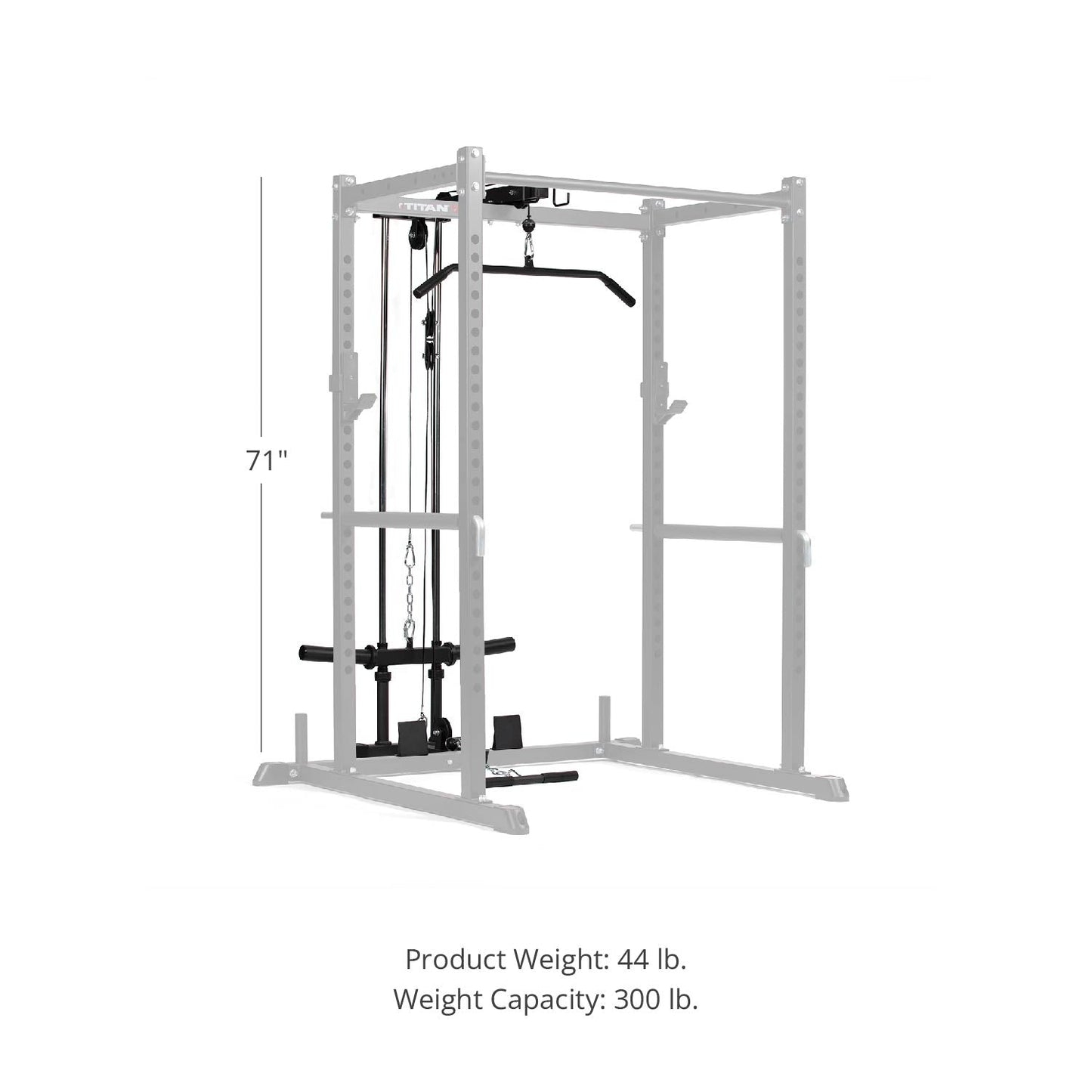 Titan fitness T-2 Series Lat Tower Power Rack Attachment - 401378