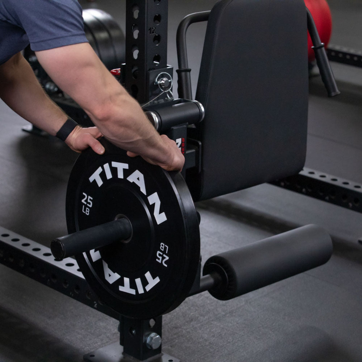 Titan fitness TITAN Series Rack Mounted Leg Curl and Extension - 401423