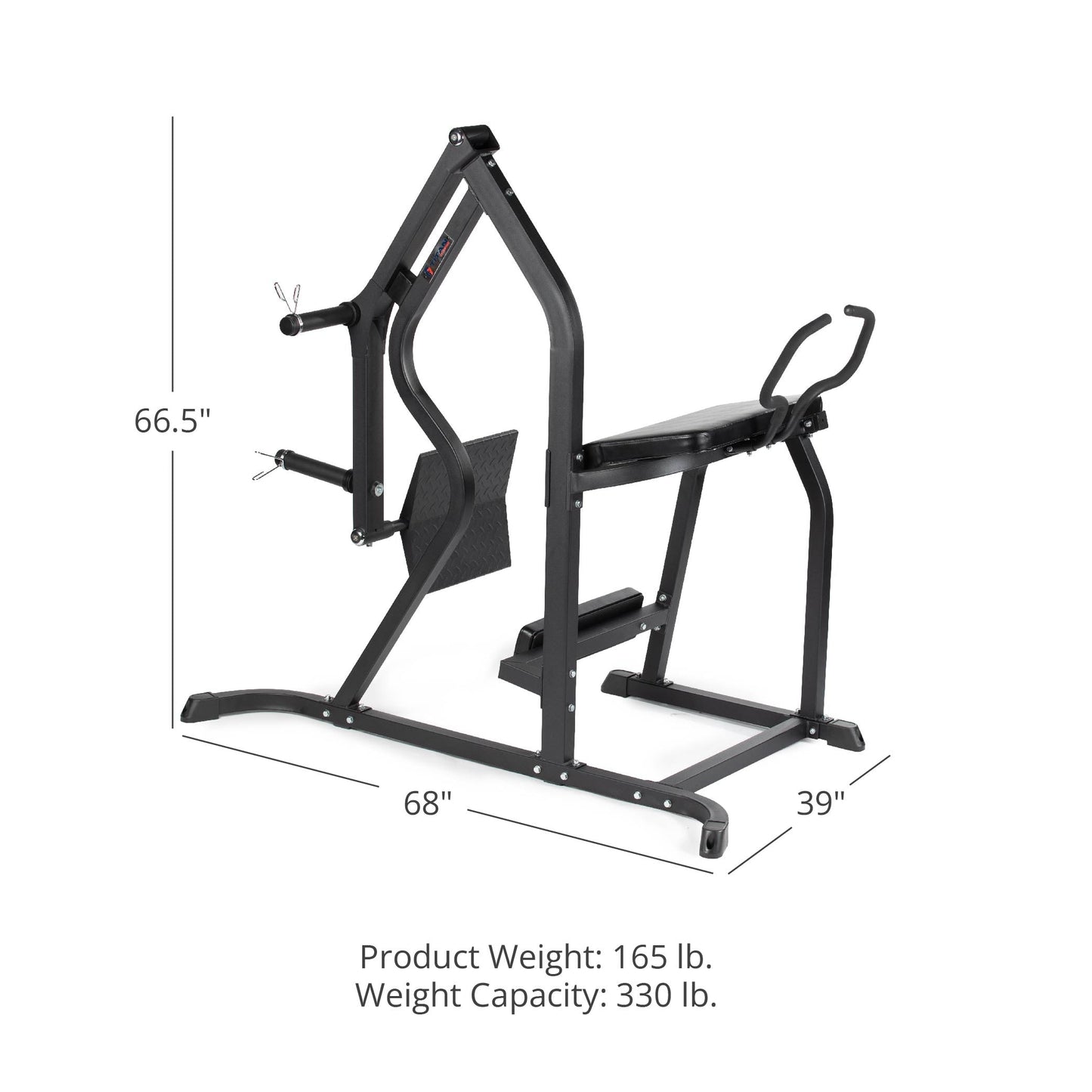 Titan fitness Plate-Loaded Kickback Glute Machine - 401438