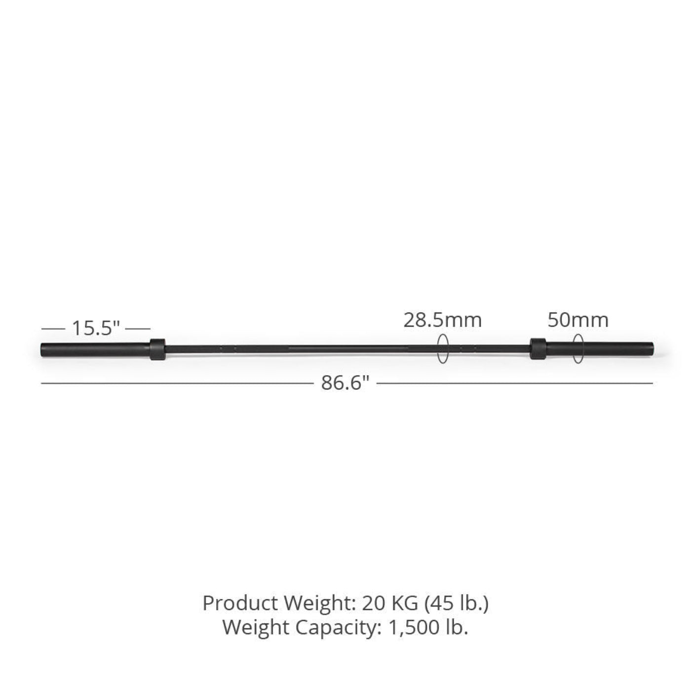 Titan fitness TITAN Series Cerakote Olympic Barbell - 401824