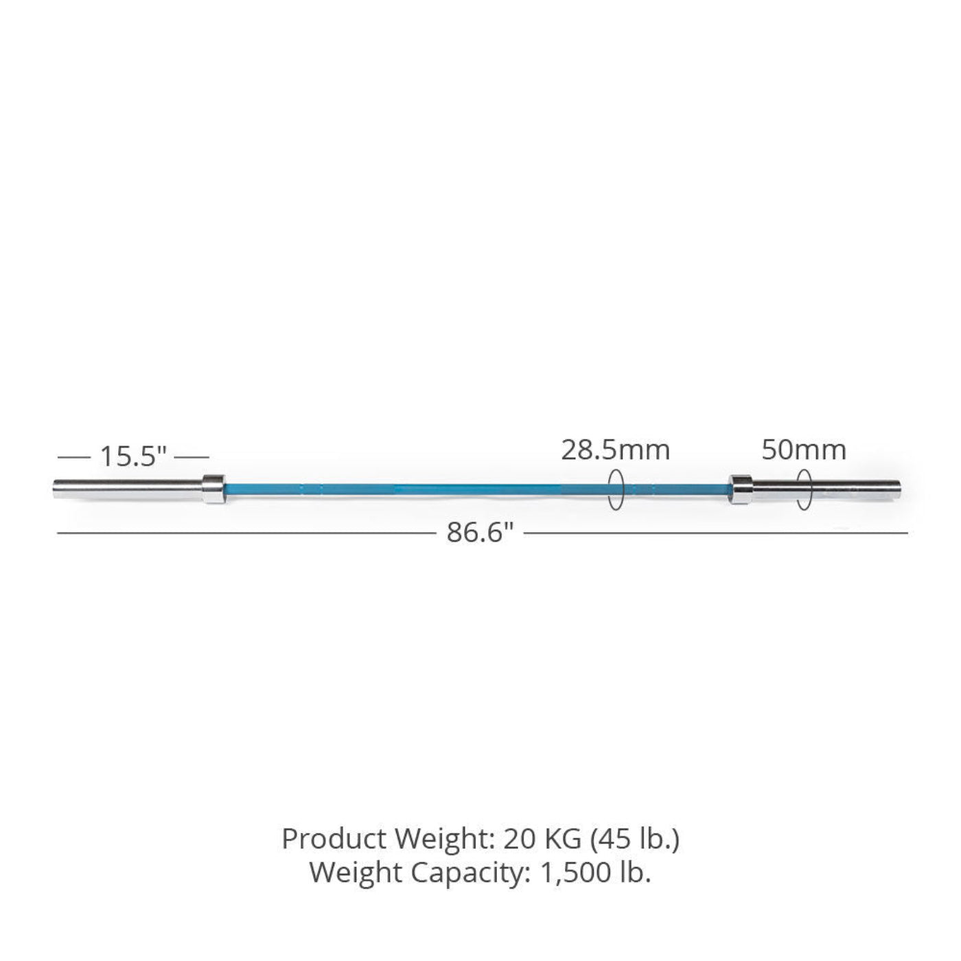 Titan fitness TITAN Series Cerakote Olympic Barbell - 401824