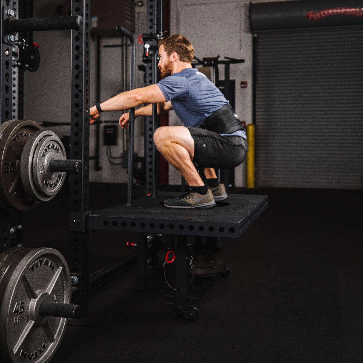 Titan fitness Rack Mounted SquatMax-MD Fits T-3, X-3, TITAN Series Racks - 401846
