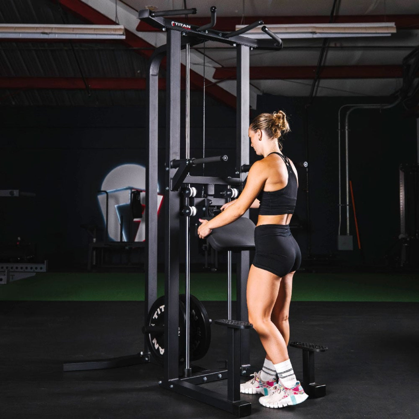 Titan fitness Plate-Loaded Assisted Pull-Up and Dip Machine - 401482