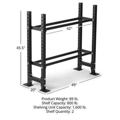 Titan fitness Elite Series Mass Storage System with Bumper Plate & Medicine Ball Shelves - 401934