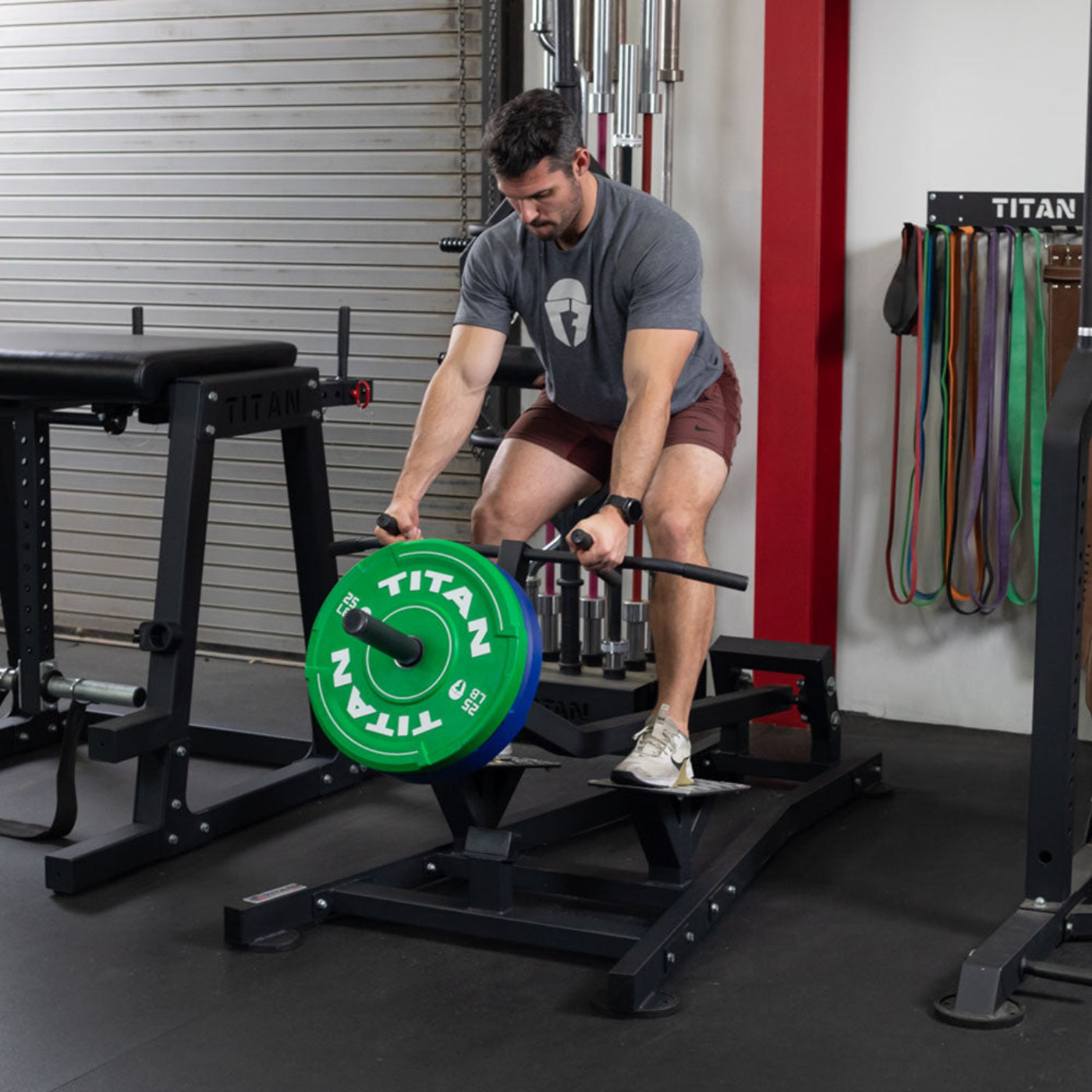 Titan fitness Plate-Loaded Standing T-Bar Row Machine - 401901