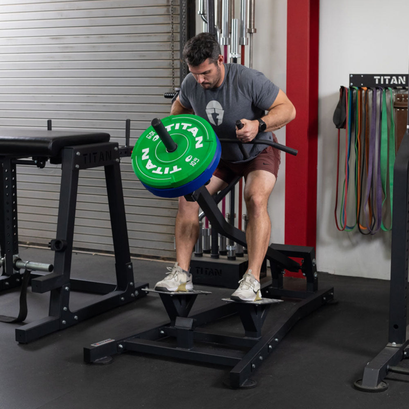 Titan fitness Plate-Loaded Standing T-Bar Row Machine - 401901