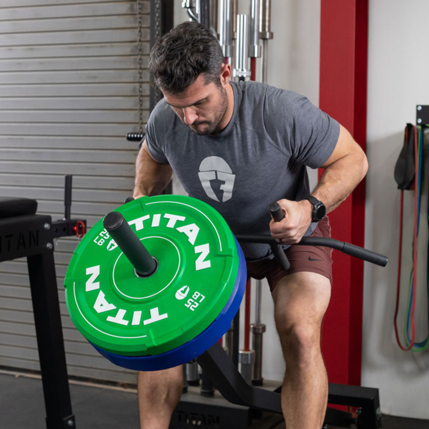 Titan fitness Plate-Loaded Standing T-Bar Row Machine - 401901