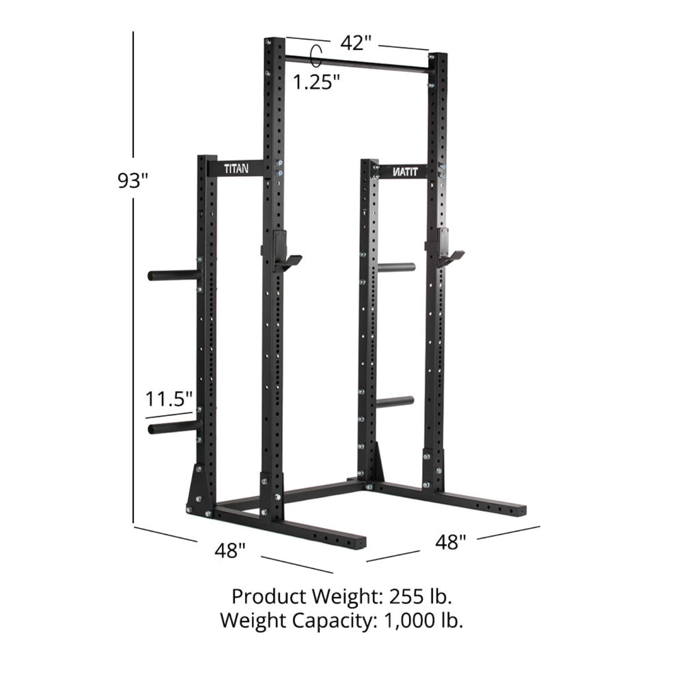 Titan fitness X-3 Series Half Rack - 401924