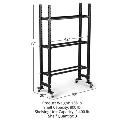 Titan fitness Elite Series Mass Storage System with Bumper Plate & Medicine Ball Shelves - 401934