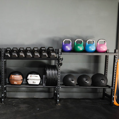 Titan fitness Elite Series Add-On Mass Storage System with Adjustable Shelves - 401966