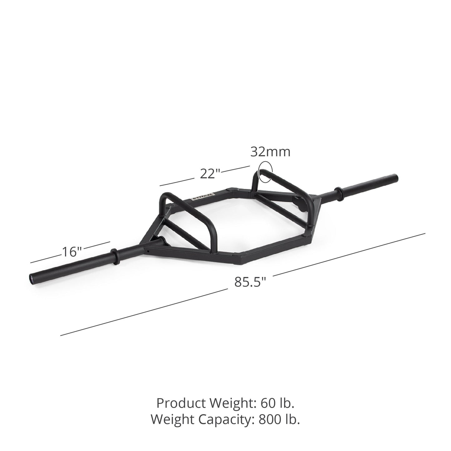 Titan fitness Rackable Hex Trap Bar V3 - 430144