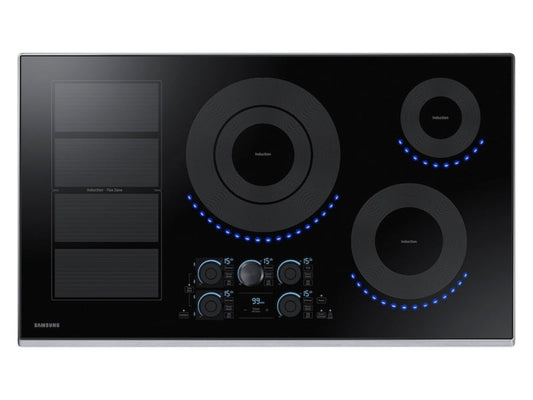 SAMSUNG 36" Smart Induction Cooktop in Stainless Steel - NZ36K7880US-KT