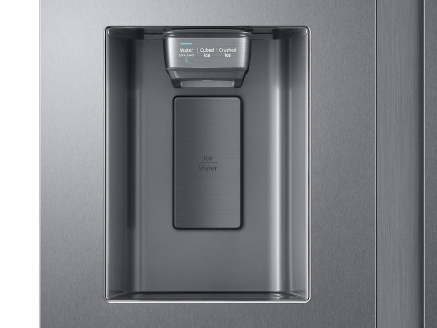 SAMSUNG  22 cu. ft. Counter Depth Side-by-Side Refrigerator in Stainless Steel - RS22T5201SR-KT