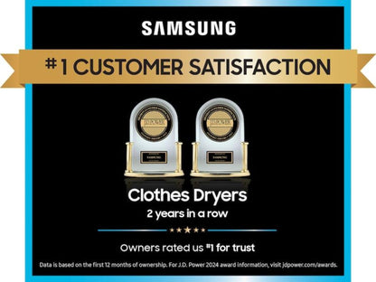 SAMSUNG 7.4 cu. ft. Smart Gas Dryer with Pet Care Dry and Steam Sanitize+ in Brushed Black - DVG54CG7550V-KT