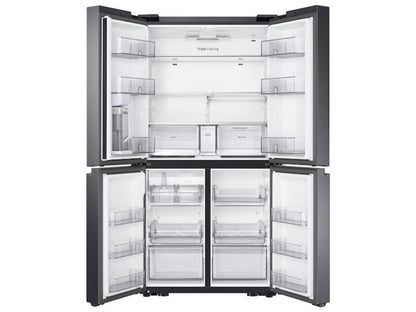 Samsung - RF29A9071SG - 29 cu. ft. Smart 4-Door Flex™ refrigerator featuring Family HubTM with Beverage Center and Dual Ice Maker with Ice Bites in Black Stainless Steel refrigerator featuring Family HubTM wit - RF29A9071SG-KT