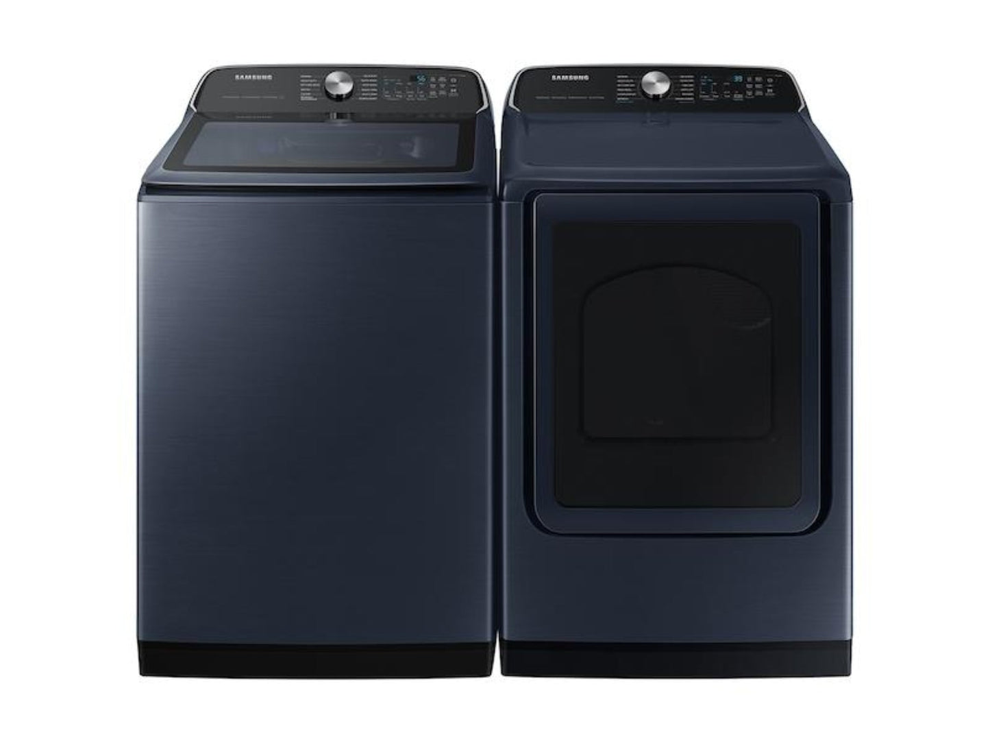 SAMSUNG 7.4 cu. ft. Smart Electric Dryer with Pet Care Dry and Steam Sanitize+ in Brushed Navy - DVE54CG7150D-KT