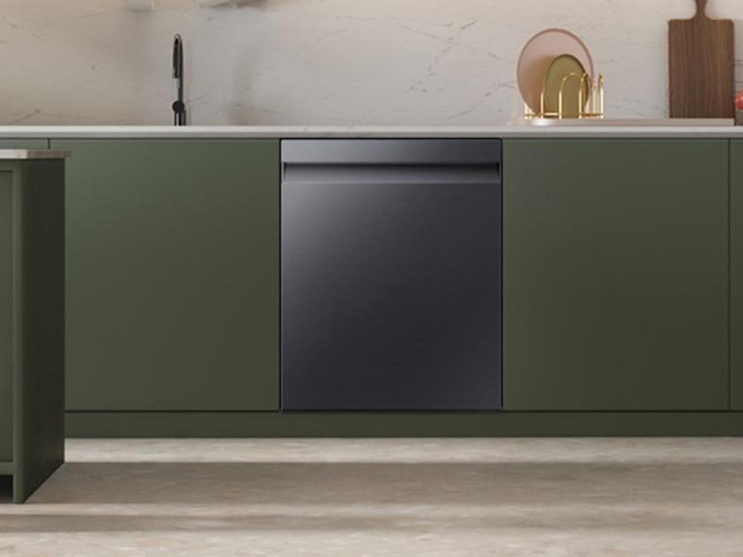 SAMSUNG AutoRelease Smart 46dBA Dishwasher with StormWash(TM) in Matte Black Steel - DW80CG5450MT-KT