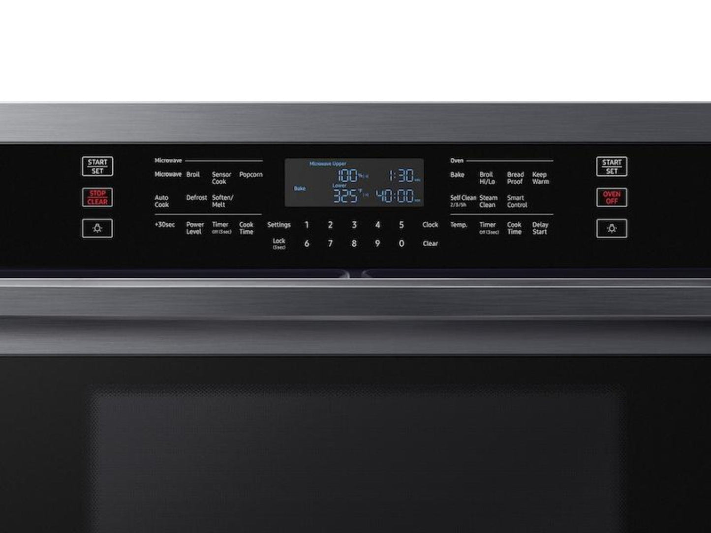 SAMSUNG  30" Smart Microwave Combination Wall Oven in Black Stainless Steel - NQ70T5511DG-KT