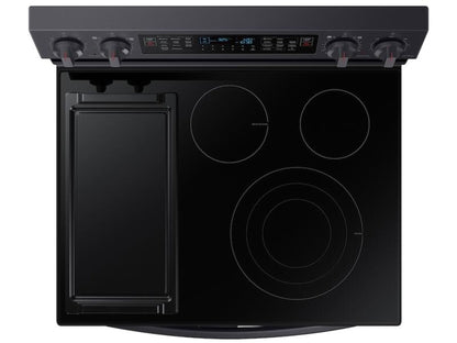 SAMSUNG NE63A6751SG 6.3 cu. ft. Smart Freestanding Electric Range with Flex Duo™, No-Preheat Air Fry & Griddle in Black Stainless Steel - NE63A6751SG-KT