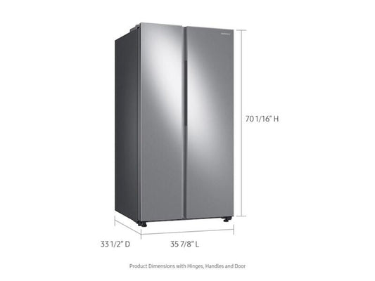 SAMSUNG RS28A500ASR 28 cu. ft. Smart Side-by-Side Refrigerator in Stainless Steel - RS28A500ASR-KT