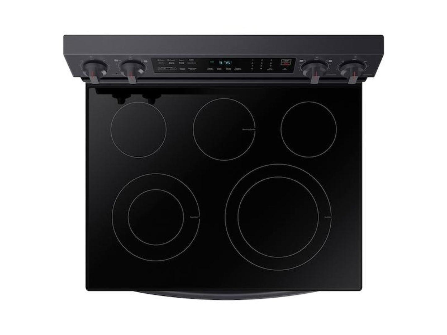 SAMSUNG 6.3 cu. ft. Smart Freestanding Electric Range with No-Preheat Air Fry & Convection in Black Stainless Steel - NE63A6511SG-KT