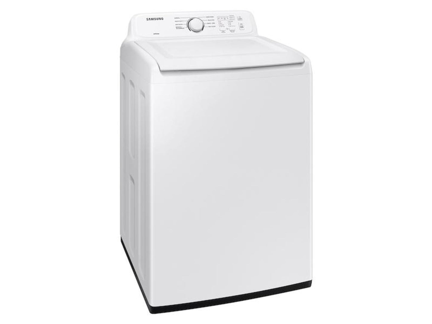 SAMSUNG 4.1 cu. ft. Capacity Top Load Washer with Soft-Close Lid and 8 Washing Cycles in White - WA41A3000AW-KT