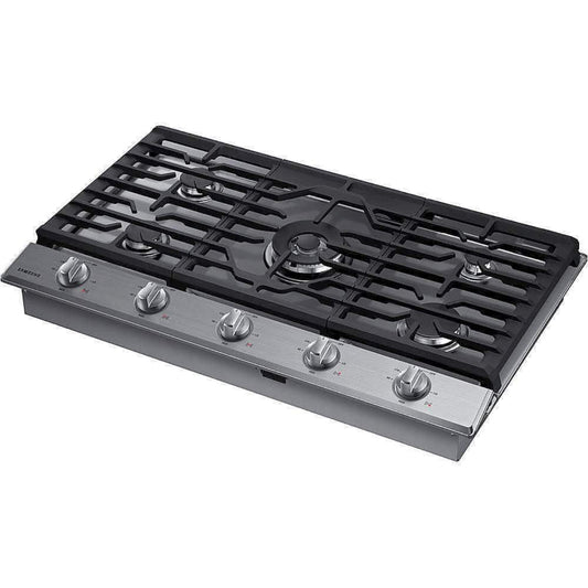 SAMSUNG NA36N6555TS 36" Smart Gas Cooktop with Illuminated Knobs in Stainless Steel - NA36N6555TS-KT