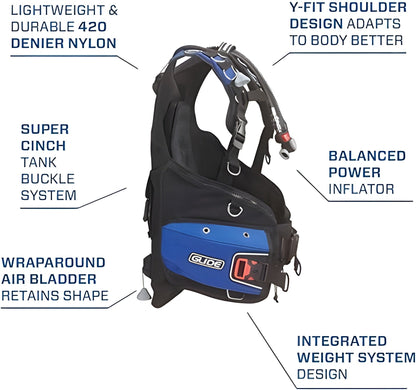 Scubapro Glide 2023 BCD with Balanced Power Inflator - BCD407 01-XS