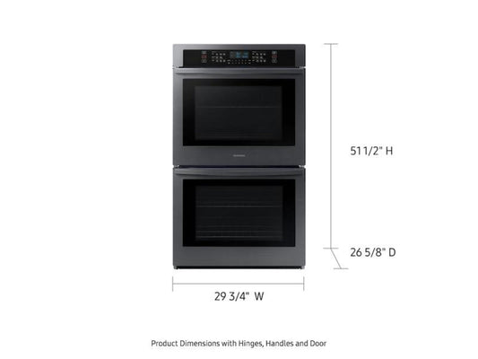 SAMSUNG NV51T5511DG 30" Smart Double Wall Oven in Black Stainless Steel - NV51T5511DG-KT