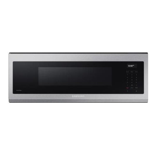 Samsung 30" 1.1 Cu. Ft. Smart Over-the-Range Microwave with Wi-Fi, Voice Control, and Superior Hood Performance in Stainless Steel - ME11A7710DS-KT