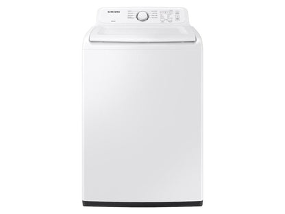 SAMSUNG 4.1 cu. ft. Capacity Top Load Washer with Soft-Close Lid and 8 Washing Cycles in White - WA41A3000AW-KT