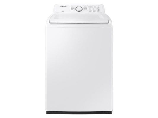 SAMSUNG 4.1 cu. ft. Capacity Top Load Washer with Soft-Close Lid and 8 Washing Cycles in White - WA41A3000AW-KT