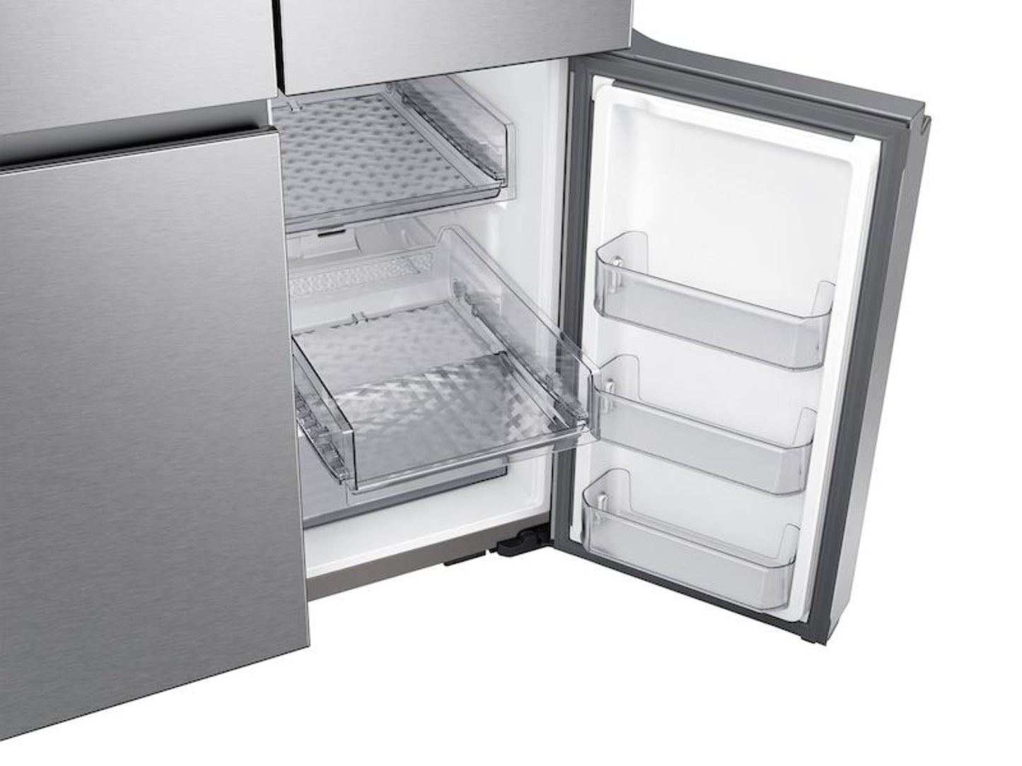 Samsung - RF29A9071SR - 29 cu. ft. Smart 4-Door Flex™ refrigerator featuring Family HubTM with Beverage Center and Dual Ice Maker with Ice Bites in Stainless Steel - RF29A9071SR-KT